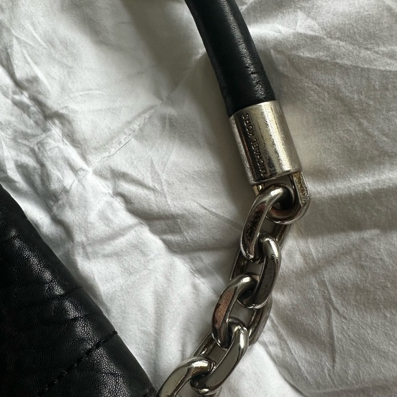 Michael Kors Stanthorpe Distressed Leather Saddle Bag - Picture 8 of 11